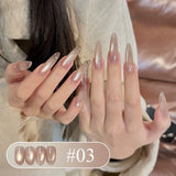 1-12pcs WS Hot Style Non-gray Universal White Cat Eye Gel Nail Polish Super Flash White Glass Bead Nail Art Nail Suppies