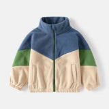 Ircomll New Children Boys Polar Fleece Jacket Autumn Winter Kids Coat Causal Toddler Stand Collar Zipper Outwear Boys Clothing