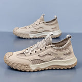 Oulylan Men's Summer Breathable Hollow Mesh Wading Shoes 2026 Outdoor Hiking Climbing Non-Slip Sport Sneakers Size 39-44