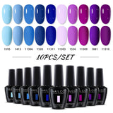 NAILCO 15ml Brown Nails Art Red Color Gel Nail Polish Semi-permanent UV Gel Polish Coffee Manicure Chocolate Hybrid Nail Varnish