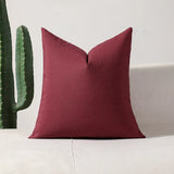 Classical Striped Cushion Cover 45x45cm Hawthorn Red Ivory Recycle Polyester Fabric Pillow Cover Indoor Outdoor Home Decoration