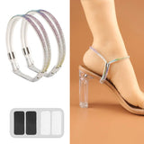Rhinestone High Heels Shoes Band Anti-loose for Women Shoelaces Anti-drop Elastic Fixed Heel Laces shoe accessories