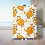 1PC Throw Cute Animals theme Cats Dogs Lover Flannel Blanket Gifts Soft Warm thin Blankets for Sofa Bed Car Camping all season