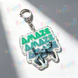 Rocky Amaze Amaze Keychains for Accessories Bag Charm Project Hail Mary Mission Crest Keyrings Jewelry Fans Gifts