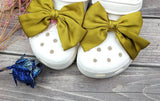 Cute Red Bow Shoe Charms for Crocs Designer DIY Bow-knot Wing Shoe Decorations High Quality Clogs Buckle Accessories New Fashion