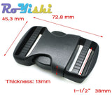 2-10 Pcs/Pack 20~50mm Plastic Hardware Dual Adjustable Side Release Buckles Molle Tatical Backpack Belt Bag Parts Strap Webbing