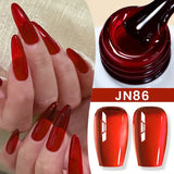 BORN PRETTY 83 Colors 10ml Jelly Nude Gel Nail Polish Autumn Amber Semi Transparent Manicure Soak off UV LED Nails Gel Varnish
