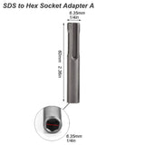 Clearance_Electric Hammer Adapter Power Drill Screwdriver Converter SDS Plus Convert to 1/4 Hex Shank Magnetic Socket Nut Impact