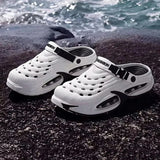 Fashion Hollow Out Thick Bottom Sports Sandals Men Eva Soft Sole Summer Clogs Sandals Men Non Slip Outdoor Driving Beach Sandles