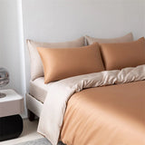 100% Mulberry Silk Bedding Set High End Silk Bed Sheets Set Luxury Smooth Duvet Cover Set Single Double Queen King Size Bedsheet