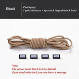 Fashion No Tie Shoelaces Elastic Laces Sneakers Flat Shoe Laces Without Ties Kids Adult Quick Shoelace One Size Fits All Shoes