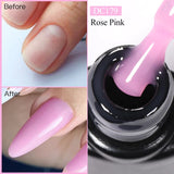 Mtssii 7ml Milky White Quick Extension Gel Nail Polish Nude Construct Hard Gel Semi Permanent Acrylic Extension Nail Art Varnish