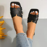 New Women Slippers Fashion Designer Beach Flats Woman Casual Sandals Dress Walking Flip Flops Open Toe Slides Mujer Zapatos