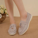 Comfortable Spring and Autumn New Large Size Soft Sole Women's Shoes British Style Fashion Flat Shoes Comfortable Casual Shoes