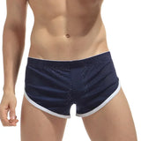 Men's Mesh Side Split Bodybuilding Workout Gym Running Shorts Men Sporstwear Soft Comfortable Breathable Underpants Sleepwear