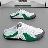 Men's Fashion Soft-soled Half Slippers Summer Men Trendy Bottom Casual Shoes Soft Sole Sneakers Zapatos De Hombre Plus Size 48