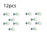 3/6pcs No Drill Magnetic Remote Holder - Wall Mount for TV/AC/DVD Remotes, White Space-Saving Design