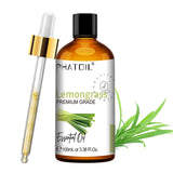 PHATOIL Natural Essential Oil for Diffuser Candle Making-100ml Sandalwood Eucalyptus Citronella Lavender Vanilla Essential Oils