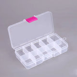 Nail Storage Box Plastic Drawer Style Easy to Clean Desktop Organization Large Capacity Cotton Swab Polishing Sand Strip Toolbox