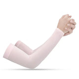 2Pcs Arm Sleeves Warmers Sports Sleeve Sun UV Protection Hand Cover Cooling Warmer Running Fishing Cycling
