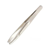 Stainless Steel Eyebrow Clips for Precision Beard and Mustache Trimming Gentle on Light Beige Round Head Tweezers