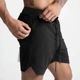 Men Quick Dry Fitness Shorts Breathable Athletic Casual Wear
