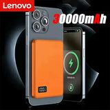 Lenovo Magnetic Wireless Power Bank PD22.5W Fast Charging Magsafe External Battery 500000mAh For iPhone Xiaomi