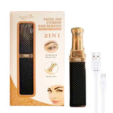 Electric Eyebrow Trimmer 2 In 1 Precise Eyebrow Trimmer Ladies' Lipstick Shaver Multifunctional Makeup Tools Beauty Products