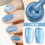 BORN PRETTY 83 Colors 10ml Jelly Nude Gel Nail Polish Autumn Amber Semi Transparent Manicure Soak off UV LED Nails Gel Varnish