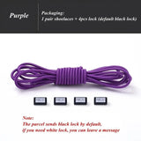 Fashion No Tie Shoelaces Elastic Laces Sneakers Flat Shoe Laces Without Ties Kids Adult Quick Shoelace One Size Fits All Shoes