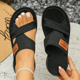 Women Flat Slippers Summer Outdoor Wear Sandals Soft Bottom Lightweight Shoes Women Casual Versatile Beach Slippers Slides Women