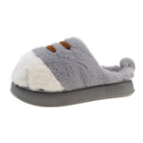 3D Cat Paw Plush Slippers Warm Slip-on House Shoes Anti Slip Flat Thermal Slippers Furry Paw Couple Slippers for Autumn Winter