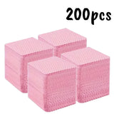 20/600pcs Lint-Free Gel Nail Wipes Aluminum-Free Cleansing Tissues Nail Polish Remover Pads for NaiArt Beauty Nail Cleaning Care