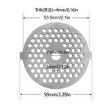 Meat Grinder Pinion Mixer Spare Parts Meat Grinder Knife Stainless Steel Grille for Food Grinder Accessories Kitchen Tool
