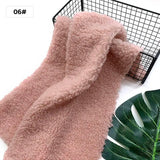 New Teddy Velvet Curled Plush 45x50cm Home Lamb Plush Fabric Soft Artificial Fur Polyester Fiber Mink Fabric DIY Plush Doll
