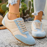 Women's Casual Flat-soled Non-slip Wear-resistant Sport Shoes Spring Autumn Round-toe Soft and Comfortable Women Single Shoes
