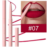 Lip Liner Pencil Long-Lasting Matte Creamy Plumping Lip Stain Waterproof Natural Nude Brown Slim Lip Liner Makeup