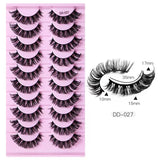 Fashion Russian Strip Lashes 2/5/10 Pairs 3D Mink Lashes Natural Eyelashes Dramatic False Eyelashes Wholesale Eyelash Extension