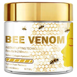 Bee venom instant lifting face cream, containing retinol and collagen, deeply penetrates, tightens and moisturizes
