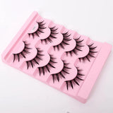Yiernuo 1/5 Pairs Cosplay Anime Eyelashes Manga Lashes Dramatic Fairy Clusters Lashes Wet Look Lashes