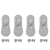 1/ 4Pair Professional Women Yoga Sock Silicone Anti-slip Ballet Pilates Socks Women Backless Breathable Bandage Yoga Sport Socks