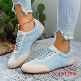 Women's Casual Flat-soled Non-slip Wear-resistant Sport Shoes Spring Autumn Round-toe Soft and Comfortable Women Single Shoes