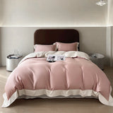Liv-Esthete Top Grade 100% Silk Duvet Cover Set Queen King Yellow White Bedding Set Flat Sheet Beauty Pillowcase Bed Linen