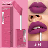 Matte Velvet Lipstick Lip Gloss Waterproof Smooth Long-Lasting Non-sticky Non-transfer Deep Red Nude Y2K Daily&Party Makeup Gift