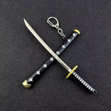 Mini Samurai Sword Keychain Anime Scabbard Key Ring Katana Buckle Key Chain for Men Women Cosplay Toy Jewelry Gift