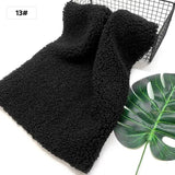 New Teddy Velvet Curled Plush 45x50cm Home Lamb Plush Fabric Soft Artificial Fur Polyester Fiber Mink Fabric DIY Plush Doll