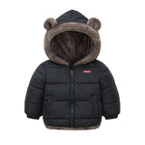 Baby Boys Girls Jacket Hooded Cotton Outerwear Children's Thick Fleece Coat Cashmere Padded Jackets Winter Boys Girls Warm Coats