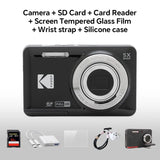 KODAK PIXPRO FZ55-RD 16MP Digital Camera 5X Optical Zoom 28mm Wide Angle 1080P Full HD Video 2.7" LCD Vlogging Camera