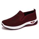 Women's Shoes Spring and Autumn New Mesh Breathable Casual Shoes Outdoor Lightweight Non-slip Wedge Heel Thick-soled Sneakers
