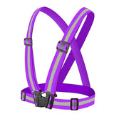 Outdoor Adjustable Safety Vests Night Walking Highlight Reflective Vest Lightweight Biking Safety Straps Running Jackets